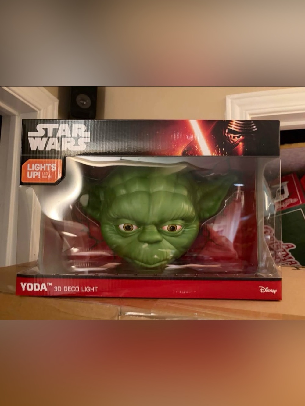 YODA 3D deco light Star Wars official licensed magic of Disney
